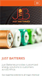 Mobile Screenshot of justbatteries.co.za